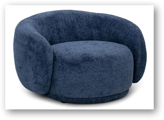 Fauteuil rond Bleu Foncé