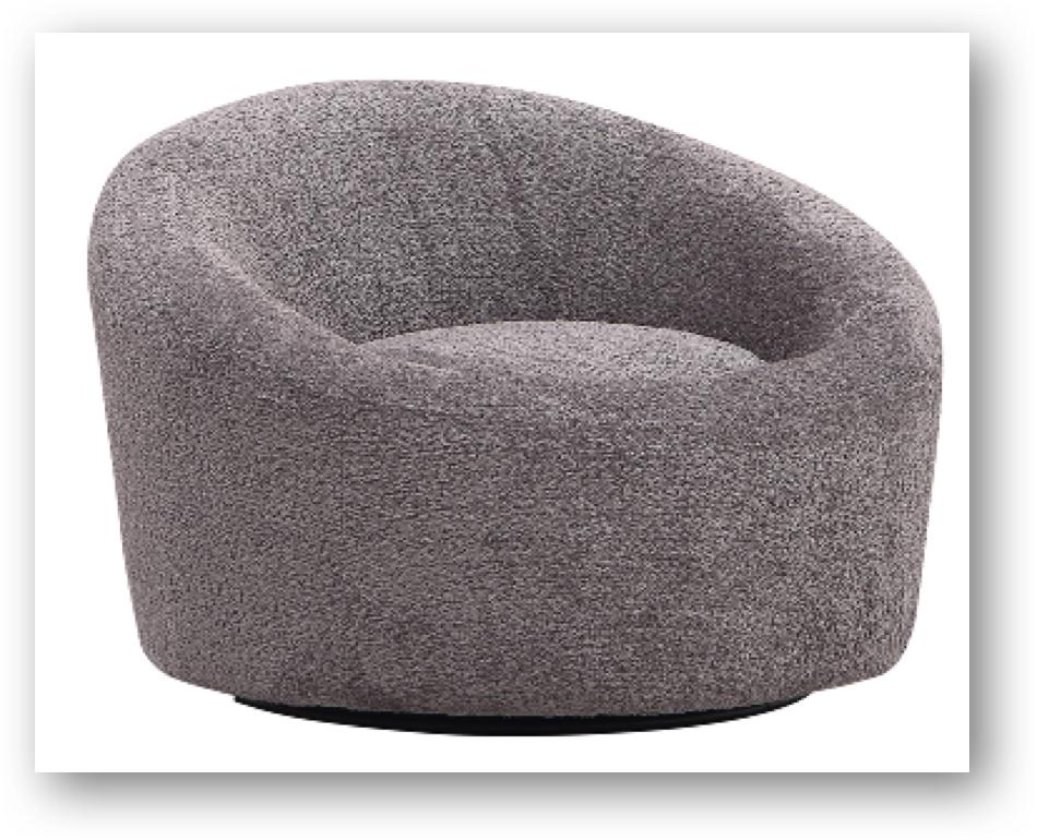 Fauteuil pivotant en gris