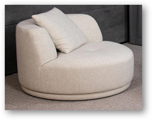 Fauteuil pivotant gris clair