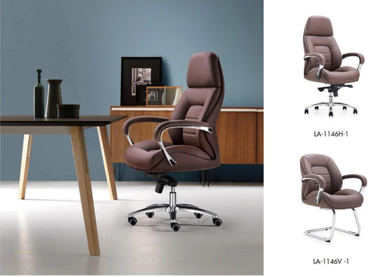 Fauteuil à roulettes bureau Marron Foncé
