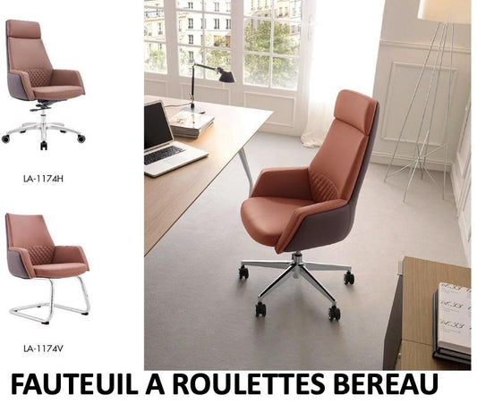 Fauteuil à roulettes bureau Beige