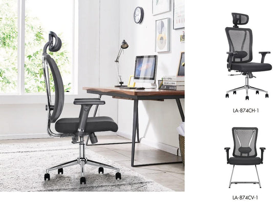 Fauteuil à roulettes bureau Noir
