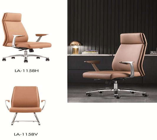 Fauteuil à roulettes bureau Marron Clair