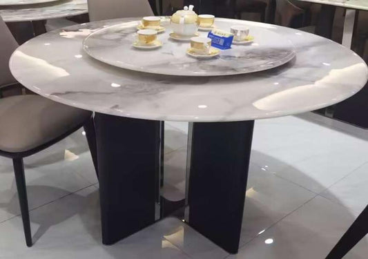 TABLE MARBLE WOOD VENEER